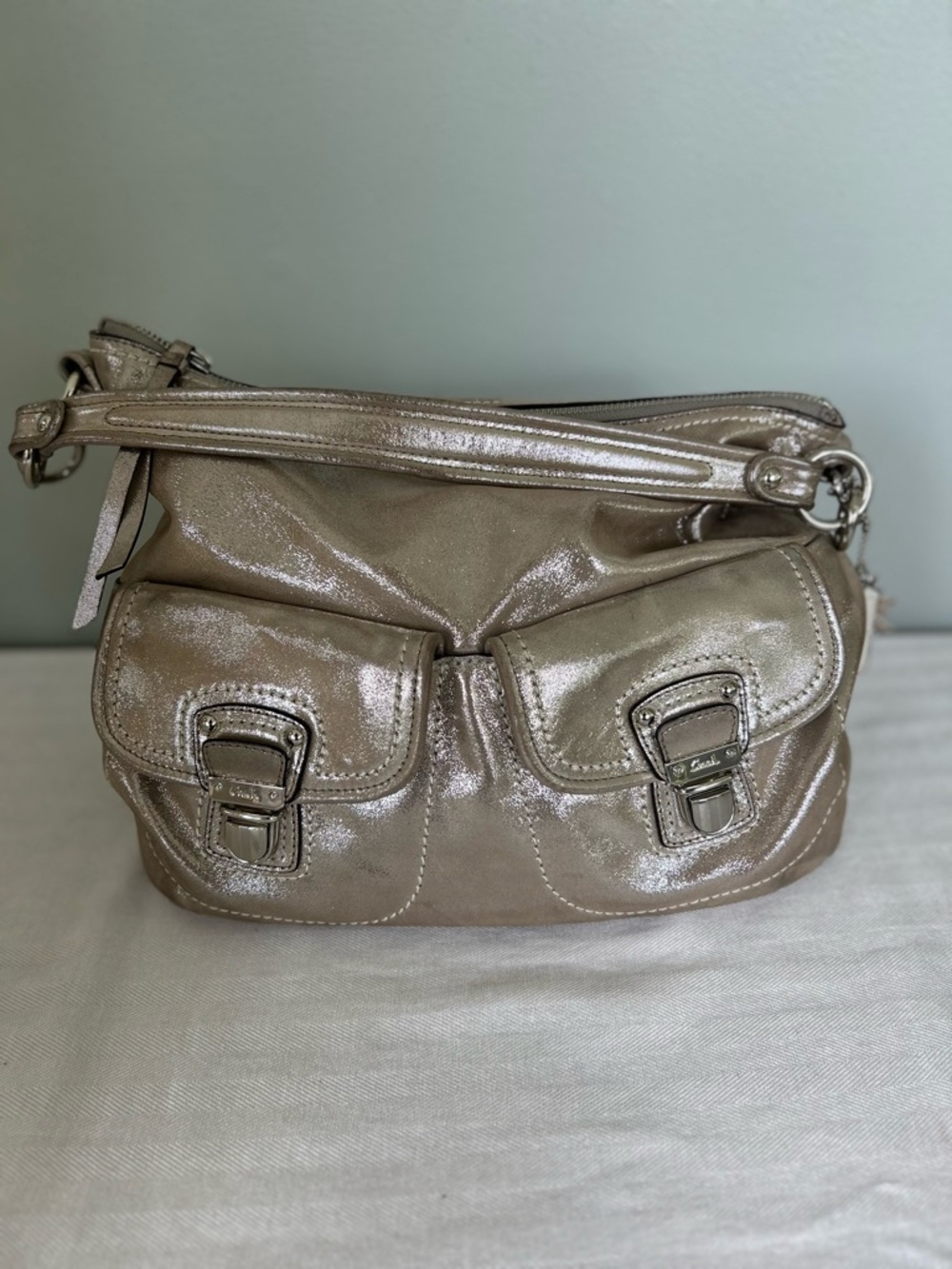 Vintage Coach SoHo Metallic